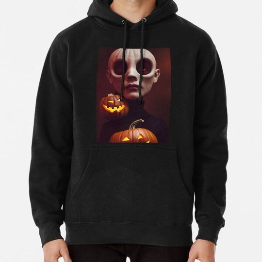 Discover Halloween scary evil pumpkin funny pumpkin head Hoodies