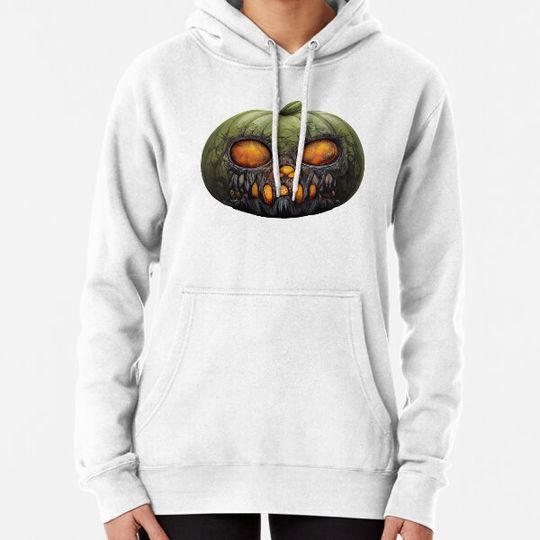 Discover halloween monster with scary pumpkin gift for kids and Adults Hoodies