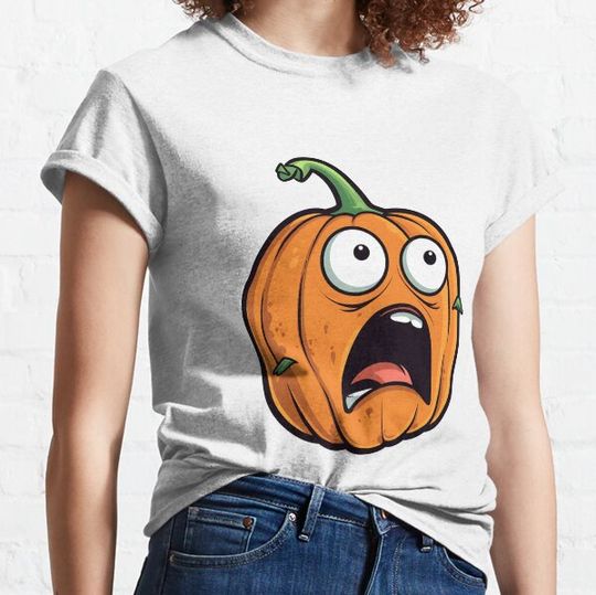 Discover A funny autumn halloween pumpkin T-shirts