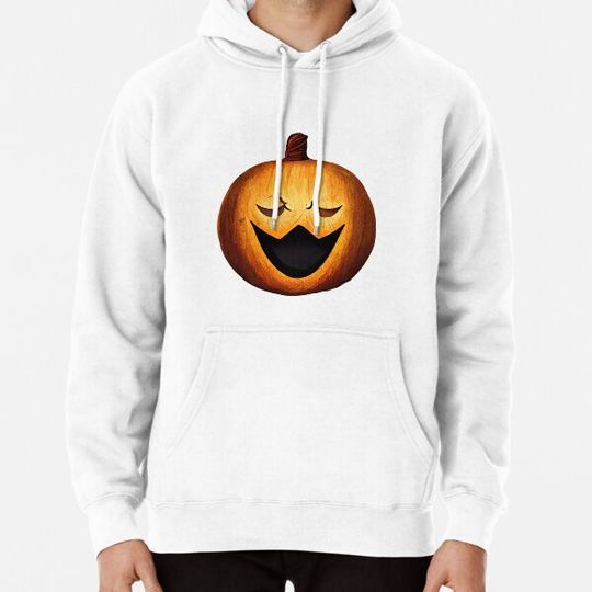 Discover halloween scary evil pumpkin funny pumpkin head Hoodies