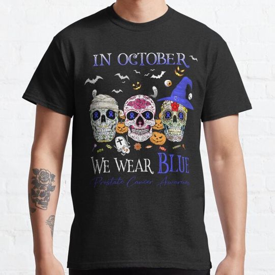 Discover In October We Wear Green Prostate Cancer Awareness T-shirts
