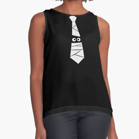 Discover Easy Halloween Costume Mummy Face Neck Tie With Mummy Wrap T-shirts
