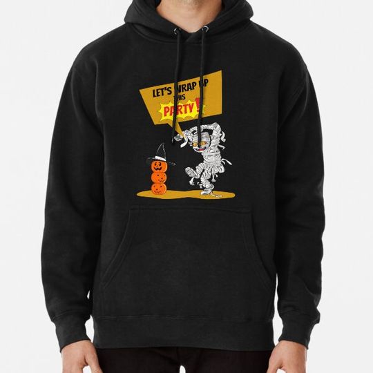 Discover Let's Wrap Up This PARTY! - Halloween Mummy Funny Hoodies