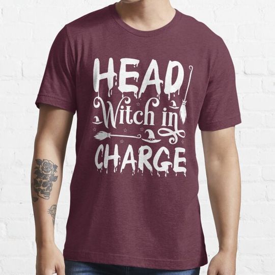 Discover Funny Halloween,Head Witch in Charge T-shirts
