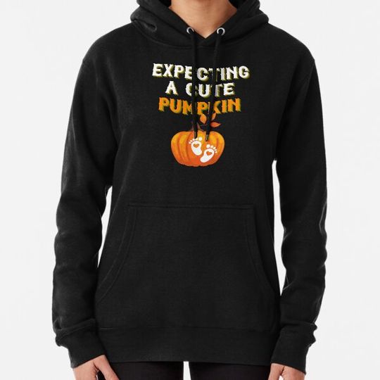 Discover Expecting a cute pumpkin Hoodies