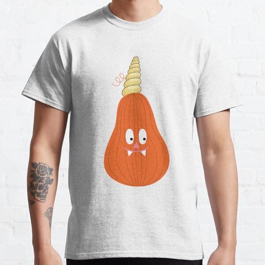 Discover Unicorn pumpkin cute halloween T-shirts
