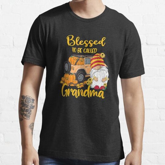 Discover Pumpkin Blessed To be Called Grandma Gnome Thanksgiving T-shirts