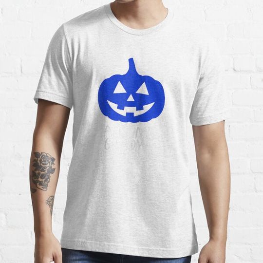 Discover Autism Grandma Halloween Blue Pumpkin Autism Awareness Raglan Baseball Tee T-shirts