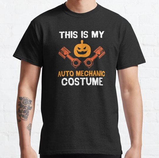 Discover My Auto Mechanic Costume Spooky Halloween Gift T-shirts