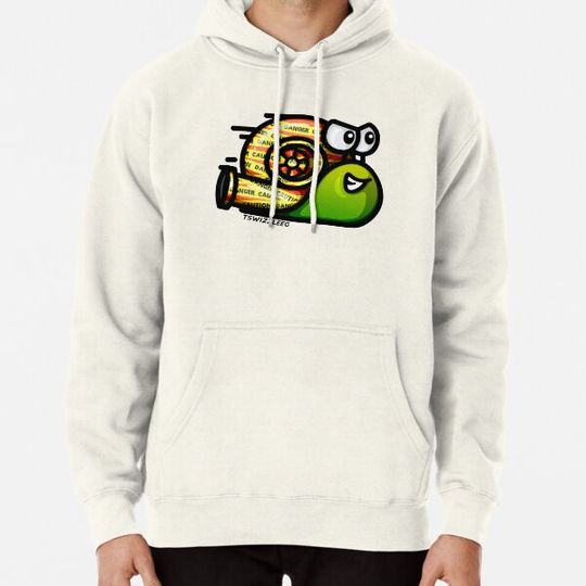 Discover Turbo Snail - Caution (Green) Hoodies