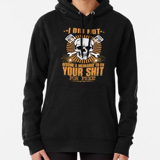 Discover mechanic death head Hoodies
