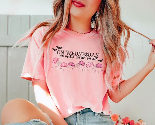 Discover On Wednesdays We Wear Pink Halloween Shirt