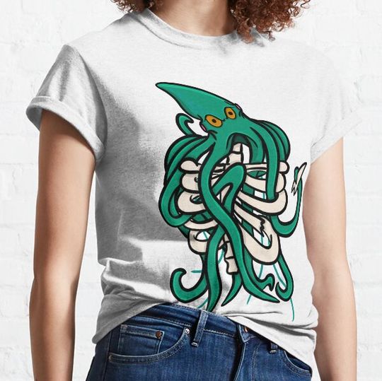 Discover Squid attack Broken rib logo T-shirts