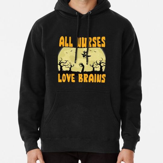 Discover Copy of Funny Teacher Shirt All Teachers Love Brains Funny Halloween Hoodies