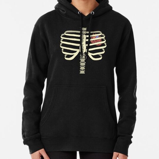 Discover Skeleton Ribcage Heart Hoodies