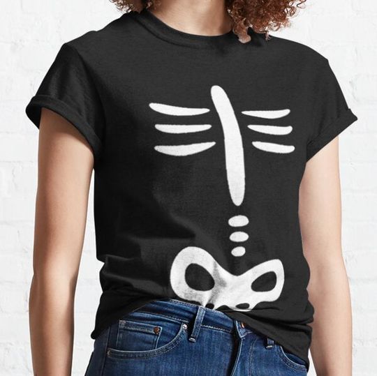 Discover Human Skeleton from ribs illustration T-shirts