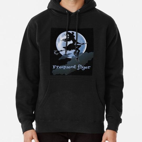 Discover Frequent flyer witch Hoodies