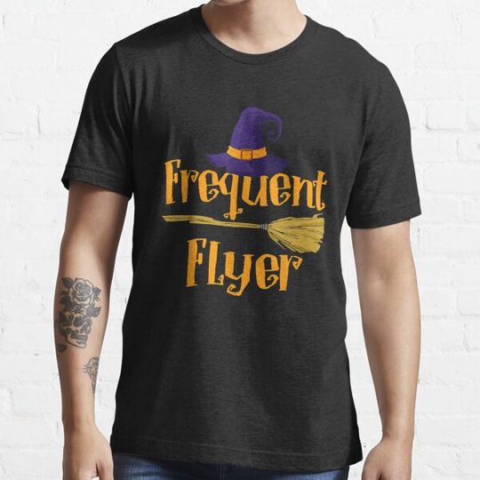 Discover Frequent Flyer Witch Halloween Costume T-Shirt T-shirts