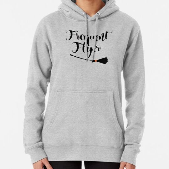 Discover Halloween Witch's Broom Frequent Flyer Hoodies