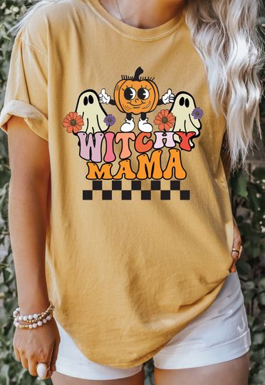Discover Witchy Mama Funny Halloween Sweatshirt