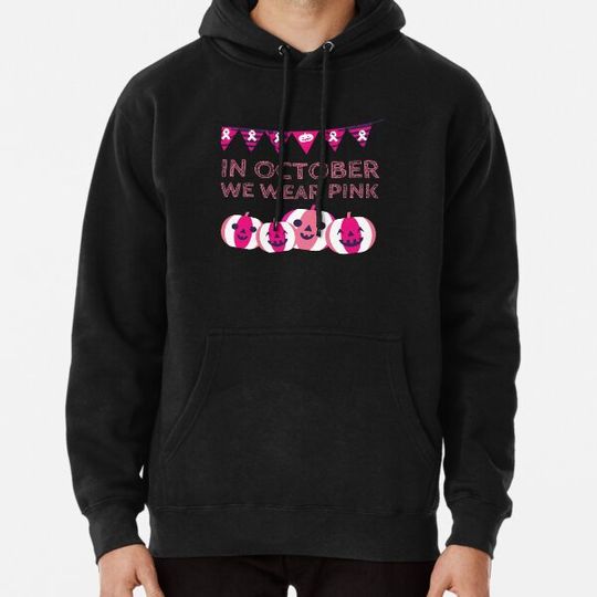 Discover In October We Wear Pink Pumpkin Plaid Cute Gift Hoodies