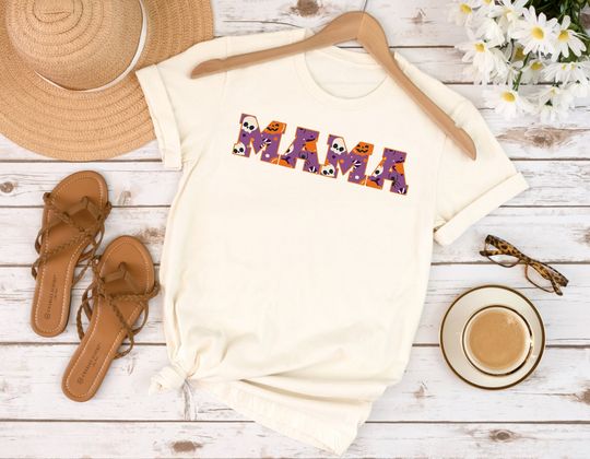 Discover Skeleton Mama Shirt for Spooky Season