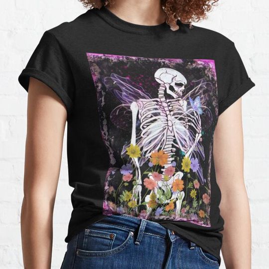 Discover skeleton fairy grunge fairycore aesthetic gothic cottagecore T-shirts