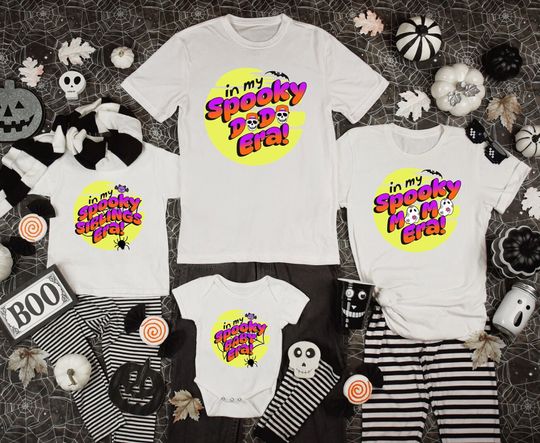 Discover In My Spooky Era Family Halloween Matching Shirts