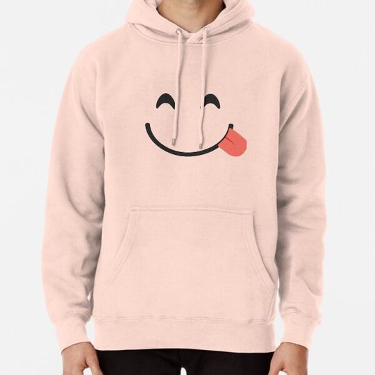 Discover Emoticon icon Happy Tongue Face Halloween Group Costume Idea Hoodies