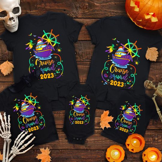Discover Halloween Cruise Squad 2022 Family Shirt