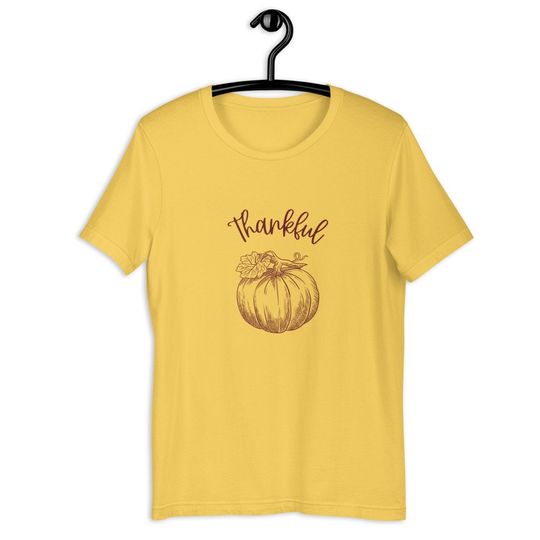 Discover Thankful Pumpkin Short-Sleeve Unisex T-Shirt - Small to 4X