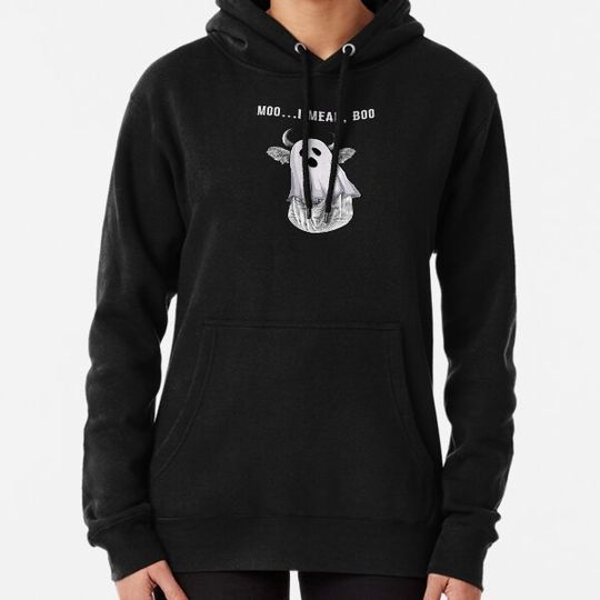 Discover Scary Cow Farmer Halloween Ghost Funny Moo I Mean Boo Hoodies