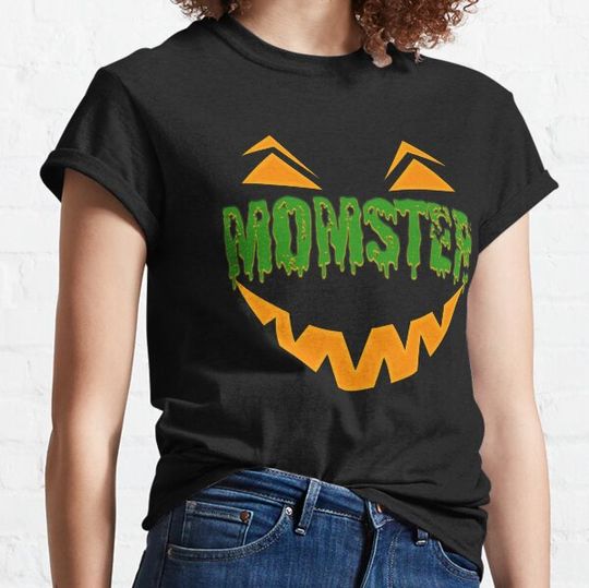 Discover Momster Cute Halloween Mom Design T-shirts