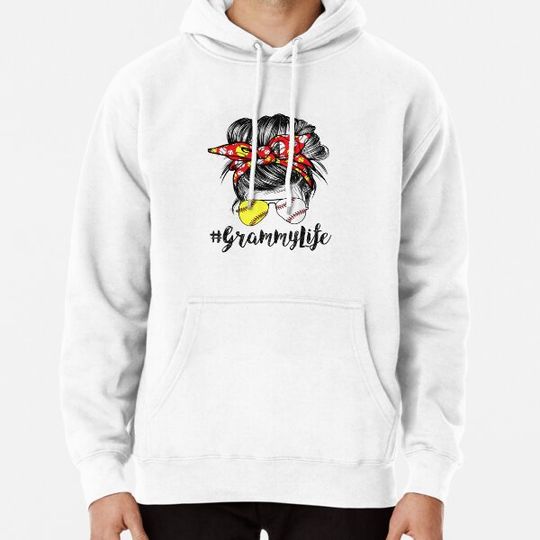 Discover Grammy Life Messy Bun Hair Hoodies