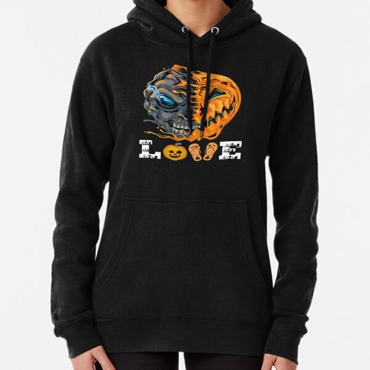Discover Pumpkin creepy Halloween candy Hoodies