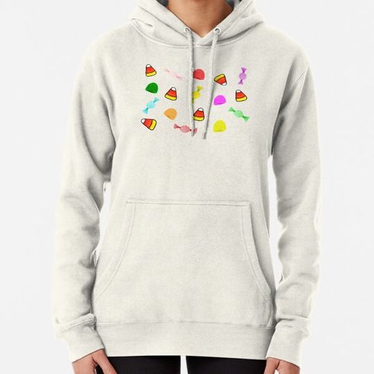 Discover Halloween Candy Mix Pack and Pattern (Pastel Orange) Hoodies