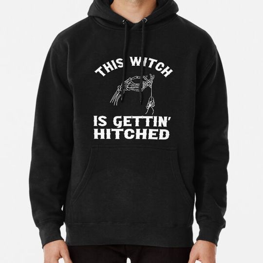 Discover Til Death Do We Party Bachelorette Party This Witch Is Gettin Hitched Spider Gothic Wedding Design Hoodies