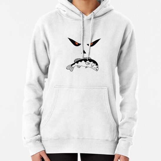 Discover halloween pumpkin face fish silhouette animal lover Hoodies