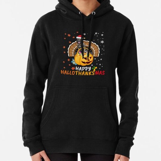 Discover German shepherd And Pumpkin  Happy Hallothanksmas Hoodies