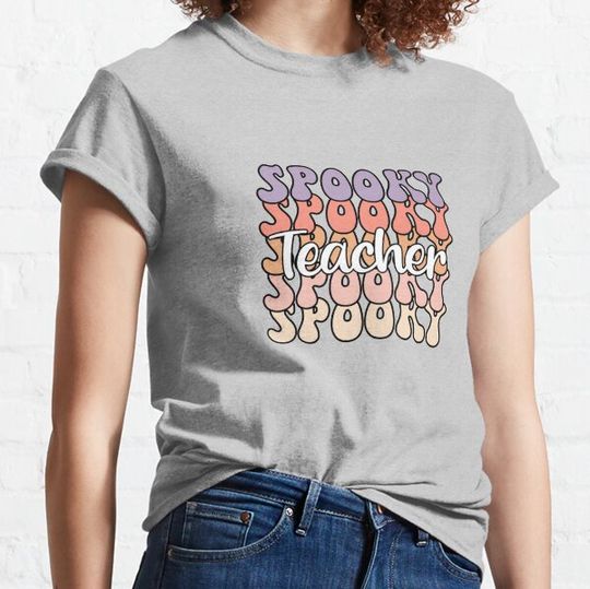 Discover Spooky teacher Ghost Halloween T-Shirt T-shirts