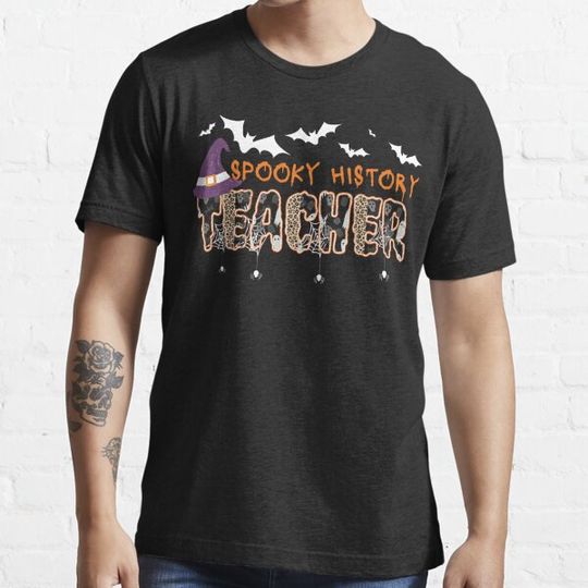 Discover Spooky History Teacher Halloween T-shirts