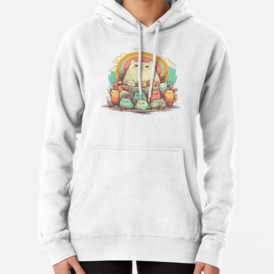 Discover Pusheen's Pet Costume Parade - Whimsical Halloween Cat Art 4 Hoodies