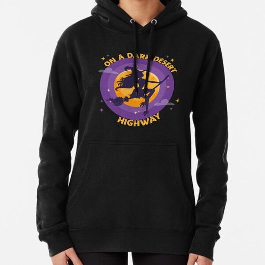 Discover Witch Riding Brooms On A Dark Desert Highways Halloween Hoodies