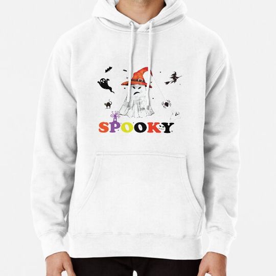 Discover spooky squad ghouls halloween ghost sticker Hoodies