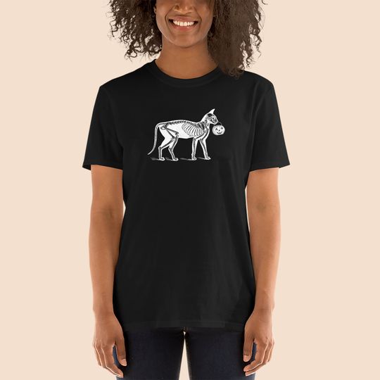 Discover Skeleton Cat Halloween T Shirt - Trick or Treat Cat - Halloween Costume Graphic Tee
