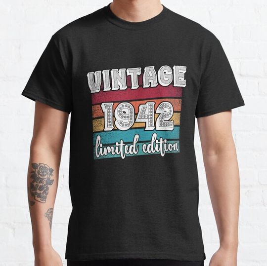 Discover 78 Year Old Gifts Vintage 1942 Limited Edition 78th Birthday T-shirts