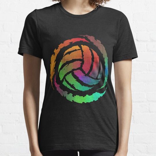 Discover Colorful Volleyball Gift Print Volleyball Team Print Essential T-shirts