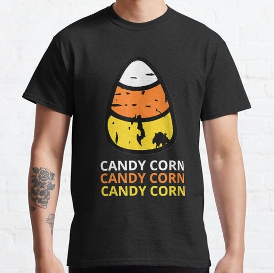 Discover Candy Corn Vintage Graphic Halloween T-shirts