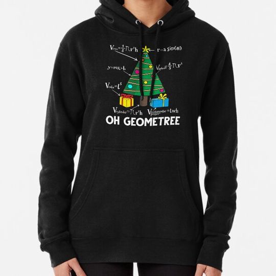 Discover Christmas Geometry Oh Geometree Funny Math Teacher Gift Hoodies