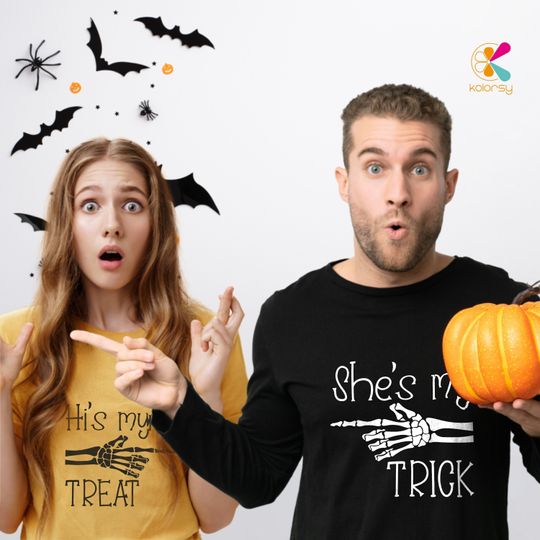 Discover Funny Couples Halloween Matching Shirts for the Party